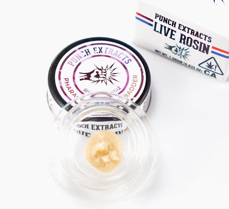 Photograph of Product: Pharaoh Amarelo (Tier 3) Live ROSIN Badder 1g - Punch Extracts