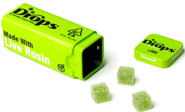 Photograph of product: Lime [H] - 100MG Live Rosin Gummies 20PK