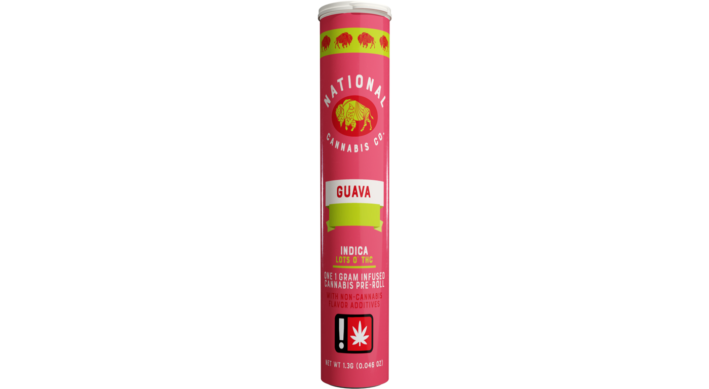 Photograph of product: National Oui'd Co Fruit Terpene Infused PreRoll | Oui'd | Guava