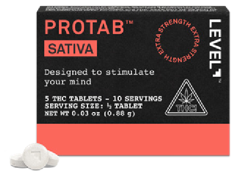 Photograph of product: LEVEL | PROTAB Oui'd | 100mg | 5pk