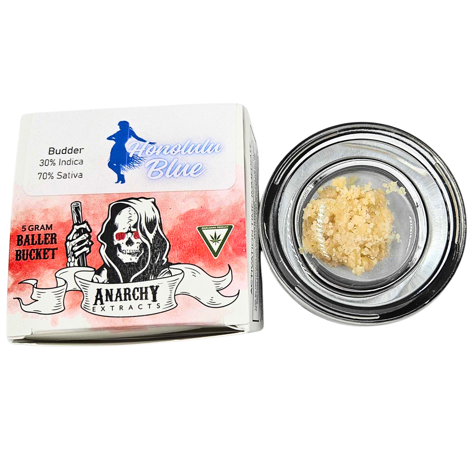 Photograph of product: ANARCHY | Concentrate | Baller Bucket | Budder| Melonade