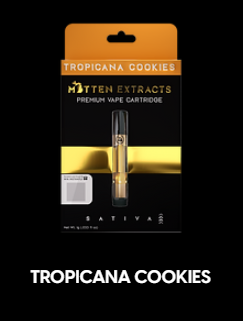 Photograph of product: Tropicana Cookies | 510 Thread | Mitten Extracts