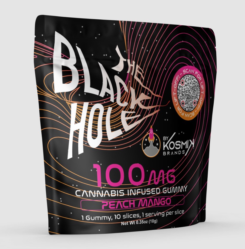 Photograph of product: Peach Mango Gummies 100mg 20pk