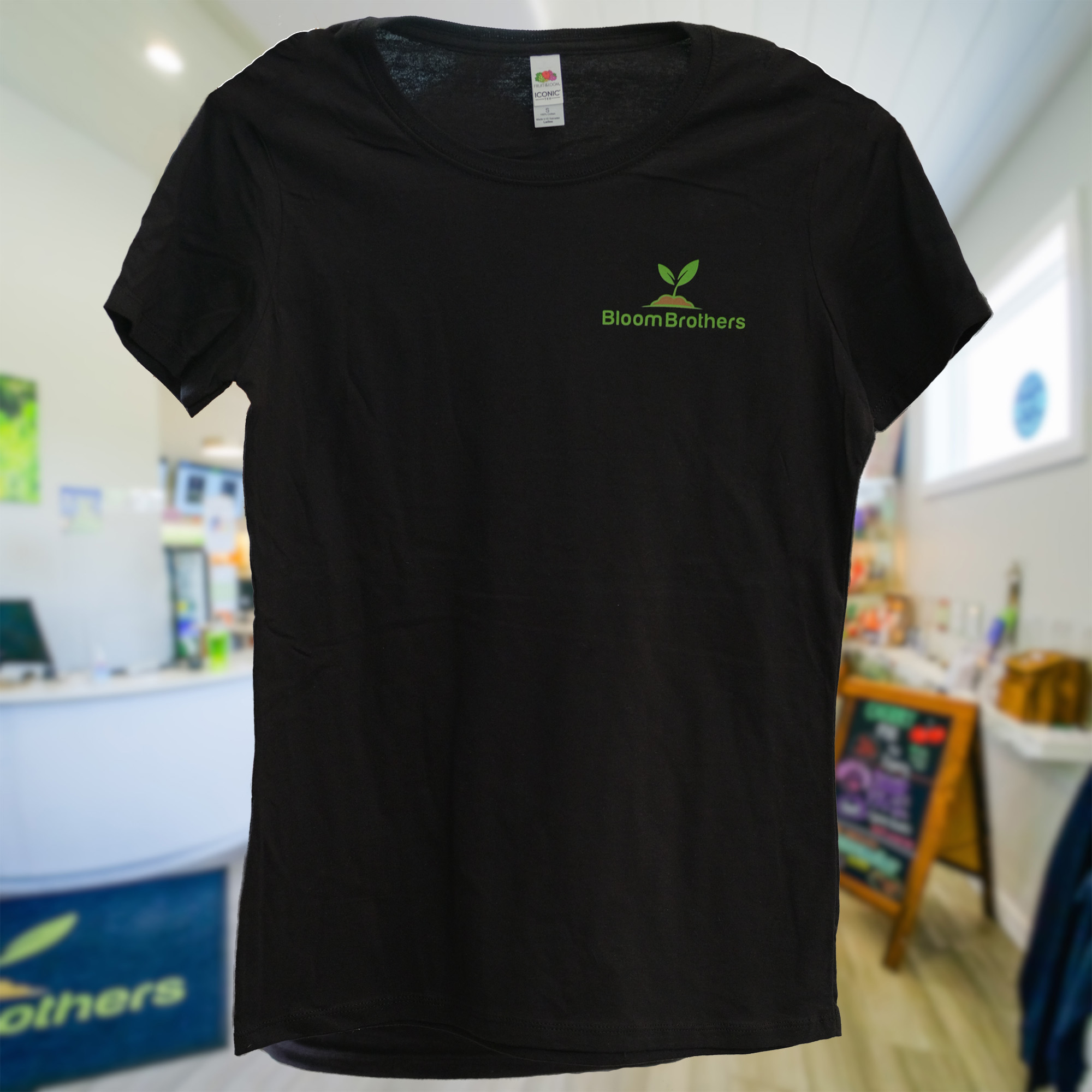 Photograph of product: Bloom Brothers Black Woman's T-Shirt Size Small