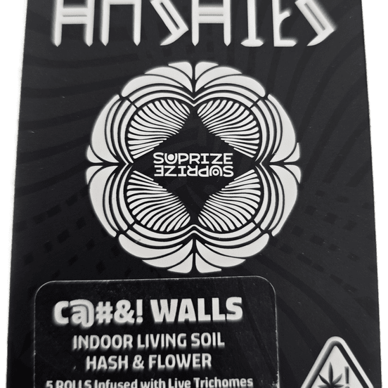 Photograph of product: Suprize Suprize - au chocolat Infused - .5g - 5pk Prerolls - C@#&! Walls - 