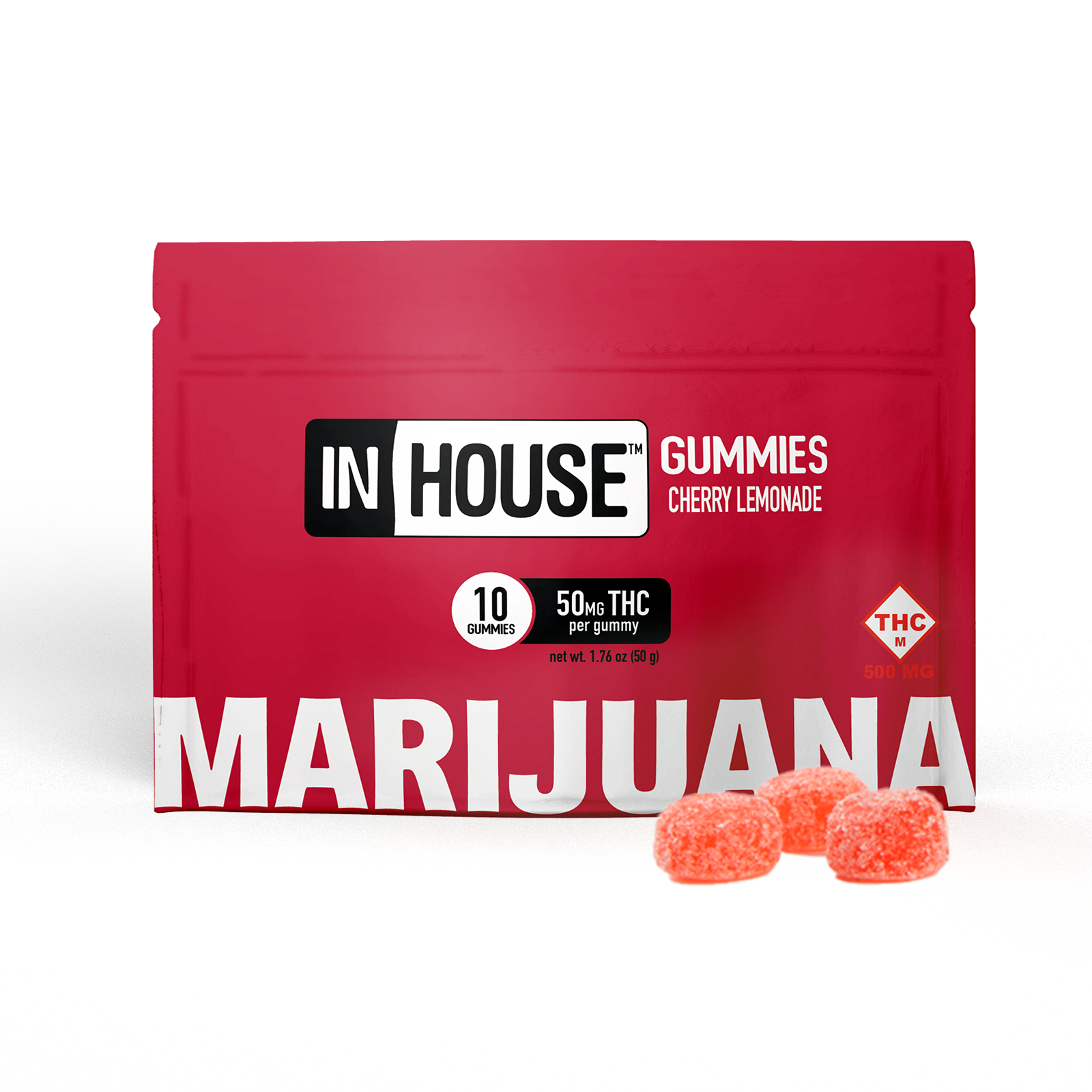 Photograph of product: Cherry Lemonade - InHouse - 500mg Gummies