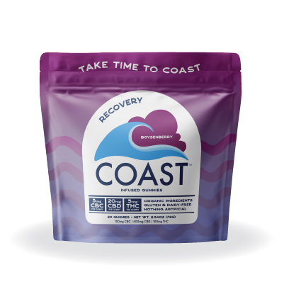 Photograph of product: Boysenberry 1:1:4 5mg (20ct) - Coast