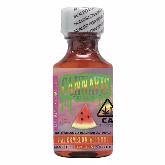 Photograph of product: Cannavis Syrup - 250mg Extra Strength - Watermelon