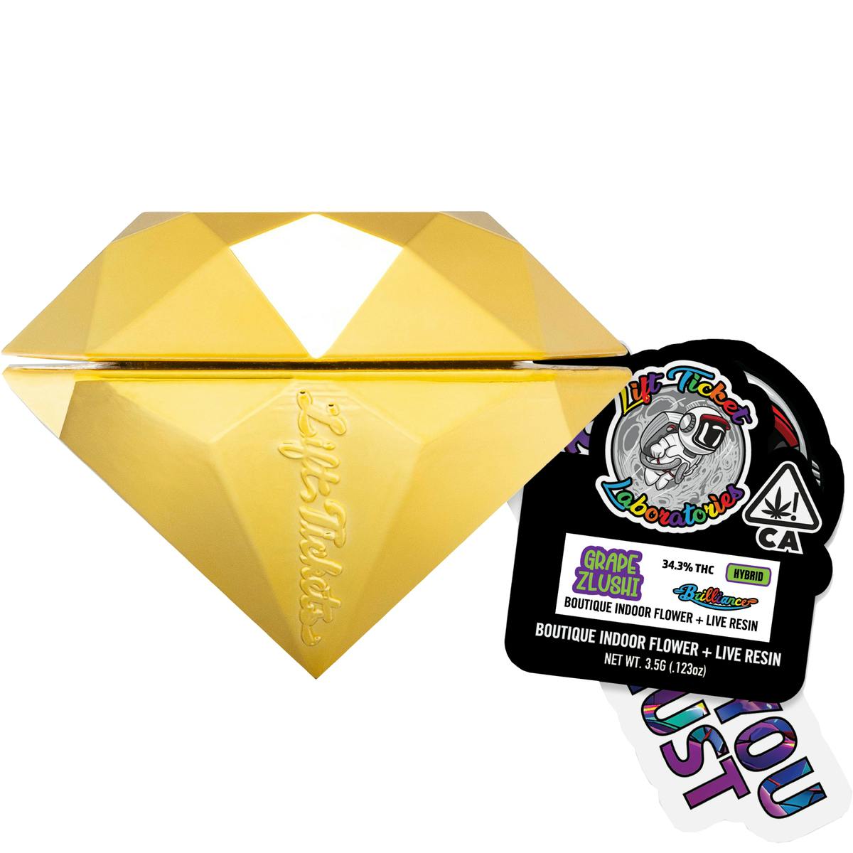 Photograph of Product: Lift Tickets | LA Pop | Limited Edition | Indoor Flower + Live Resin Infusion | 1/8oz - 3.5g