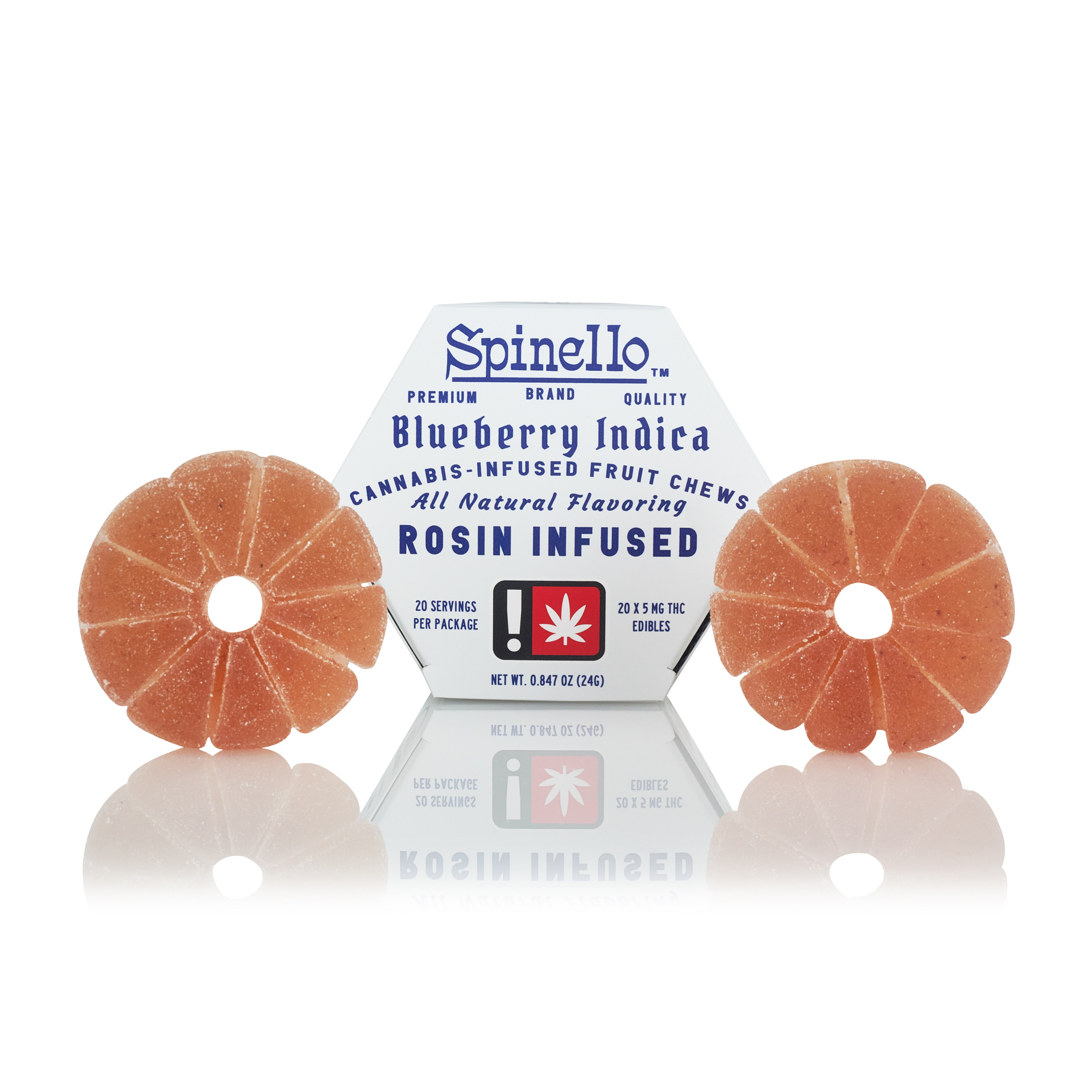 Photograph of product: Blueberry Oui'd Rosin Fruit Chews | 100mg