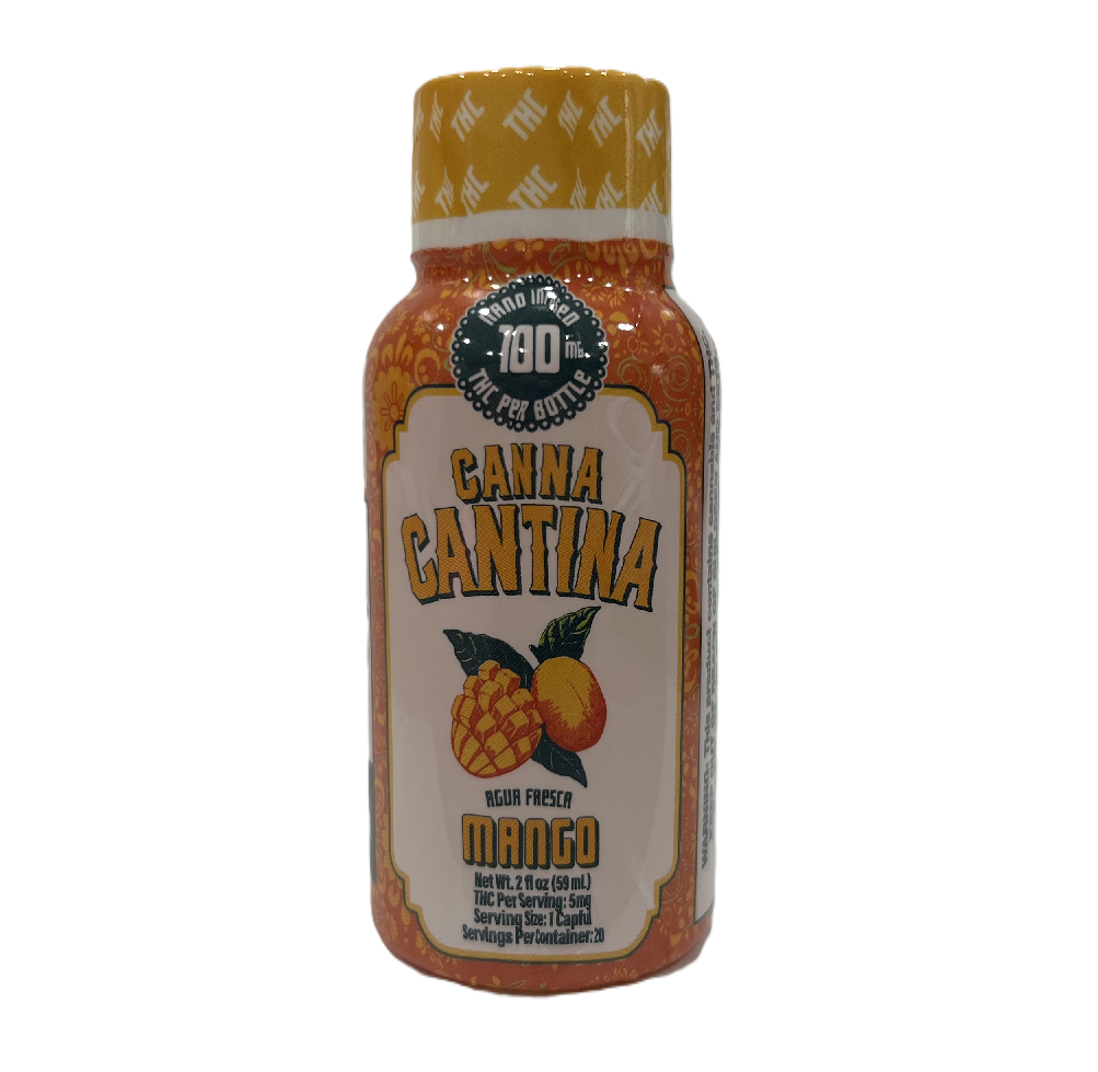 Photograph of product: Canna Cantina | Mango | Nano Infused TH-oui Shot 100mg