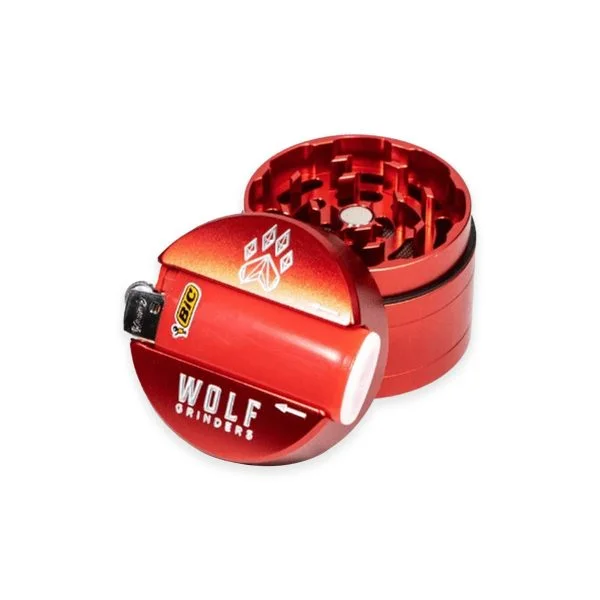 Photograph of product: Wolf Grinders 4 Piece Maxi Red