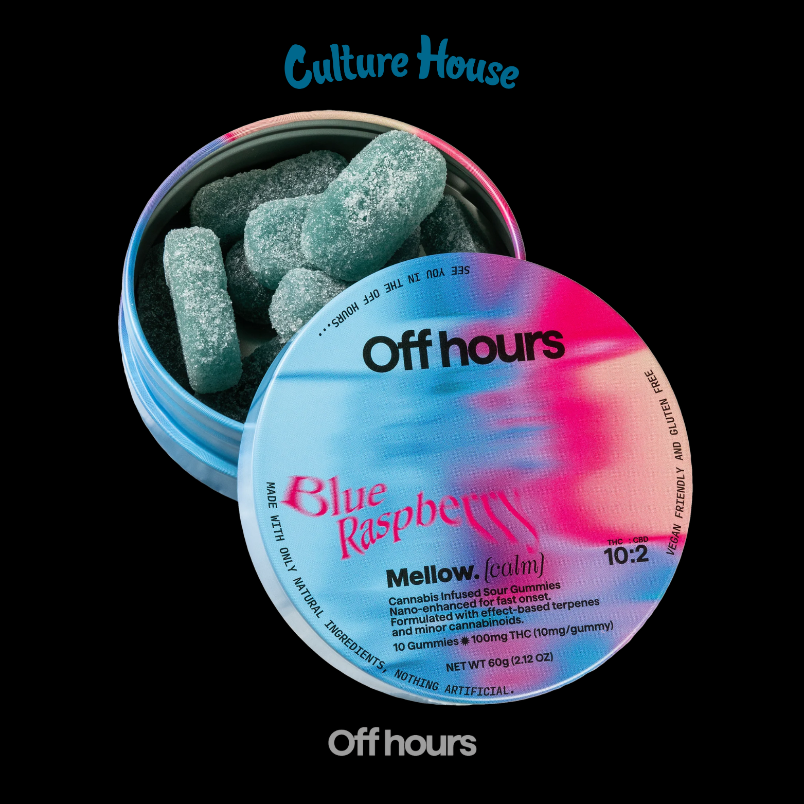 Photograph of product: Off Hours | Blue Raspberry | Mellow | 100mg