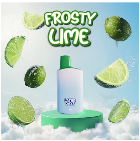 Photograph of product: Later Days | Frosty Lime (H) | AIO Disposable | 2.0g