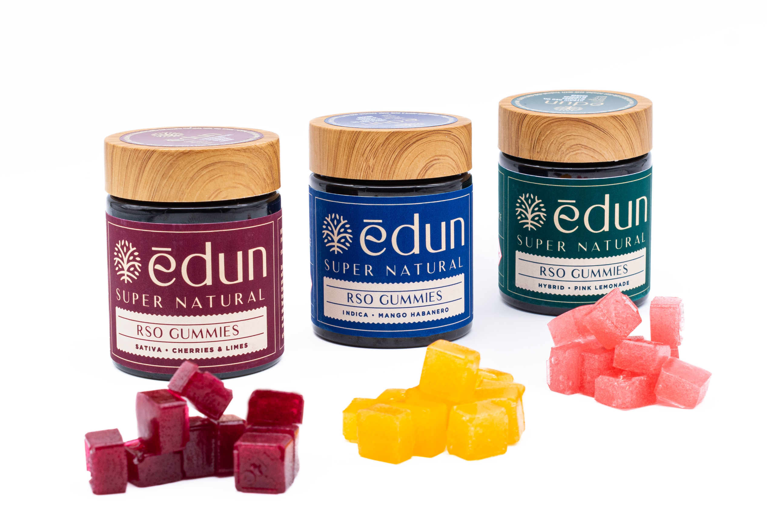 Photograph of product: Edun (H) Pink Lemonade RSO Live Rosin Gummies 100mg