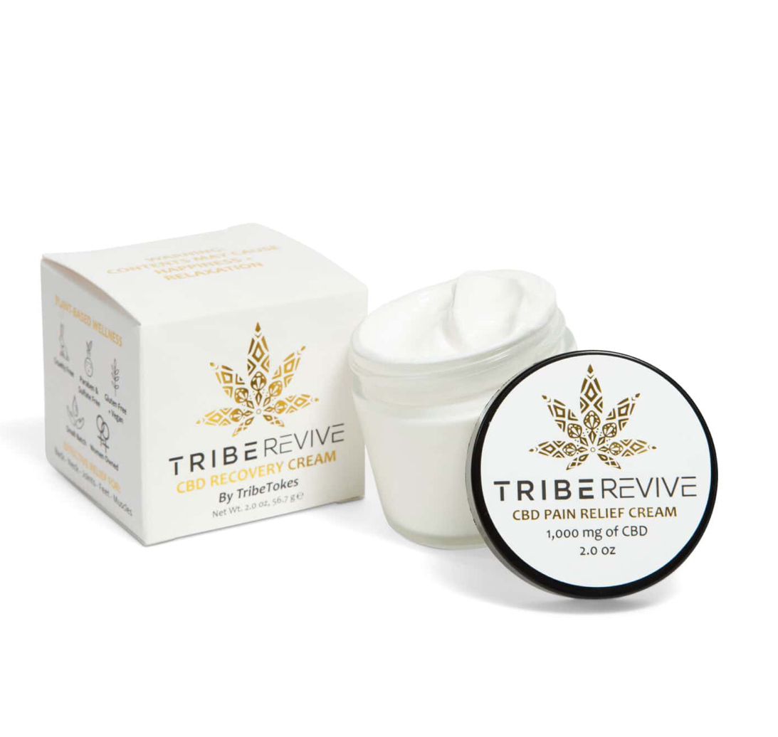 Photograph of product: CBD/CBG/CBN | Tribe Tokes | CBD Revive + Recovery Cream