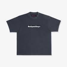 Photograph of product: Backpackboyz - Box Logo Banner Tee - Dolphin Blue XL [ALL TAXES INCLUDED]