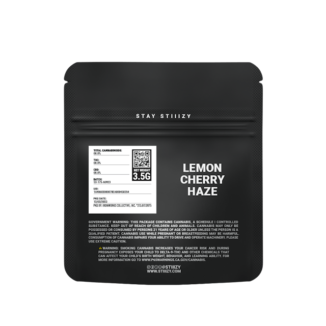 Photograph of product: Lemon Cherry Haze | Black Label | 3.5g Flower