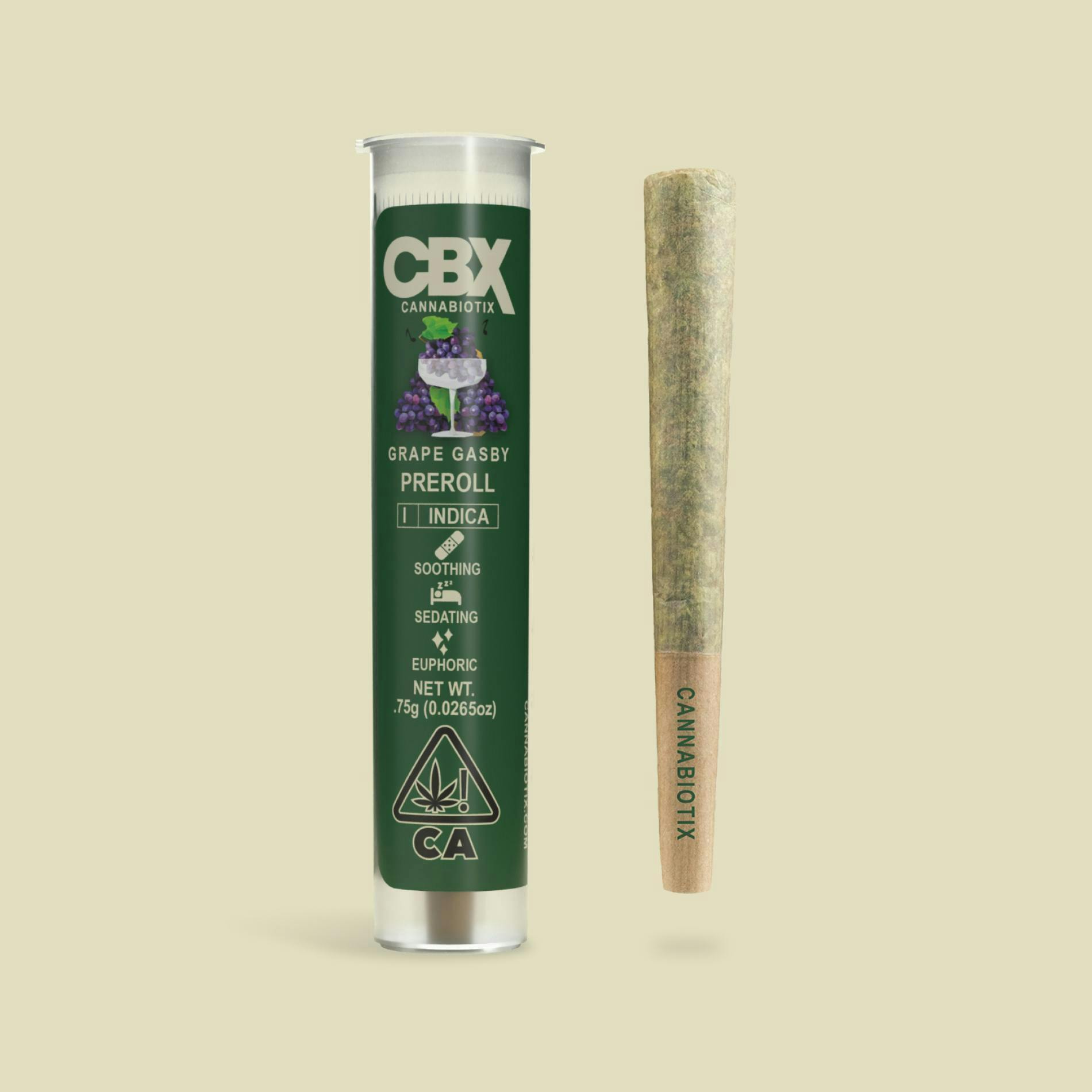 Photograph of product: Cannabiotix Preroll .75g Jet Lag OG
