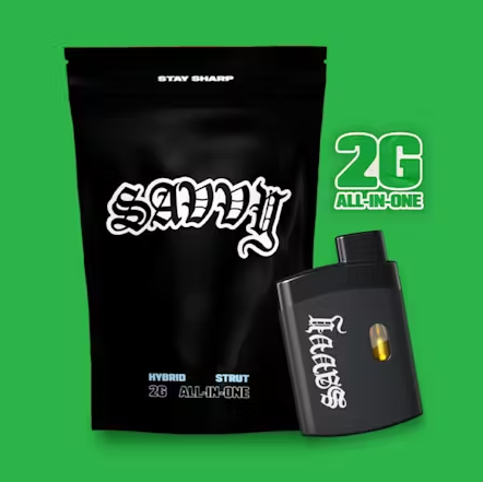 Photograph of product: Savvy Strut AIO 2g Alien OG T1762 H 26075