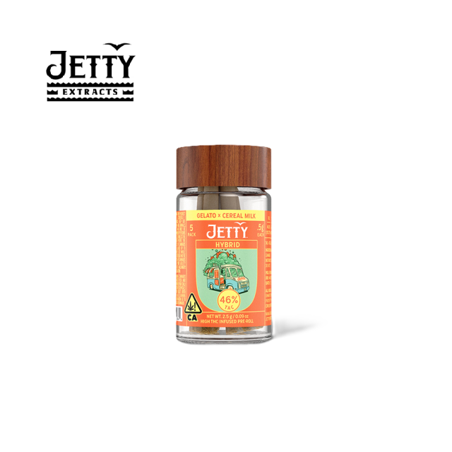 Photograph of product: GELATO X CEREAL MILK 2.5G 5 PACK INFUSED PREROLLS