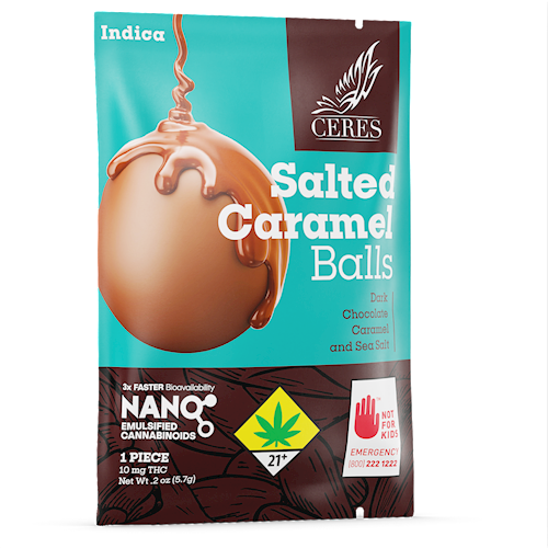 Photograph of product: Ceres - Caramel Oui'd ChocoBall Single (10mg)