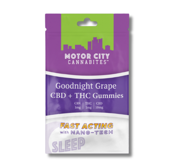 Photograph of Product: GOODNIGHT GRAPE | GUMMY | CBN:THC: 20MG/CBD: 200MG