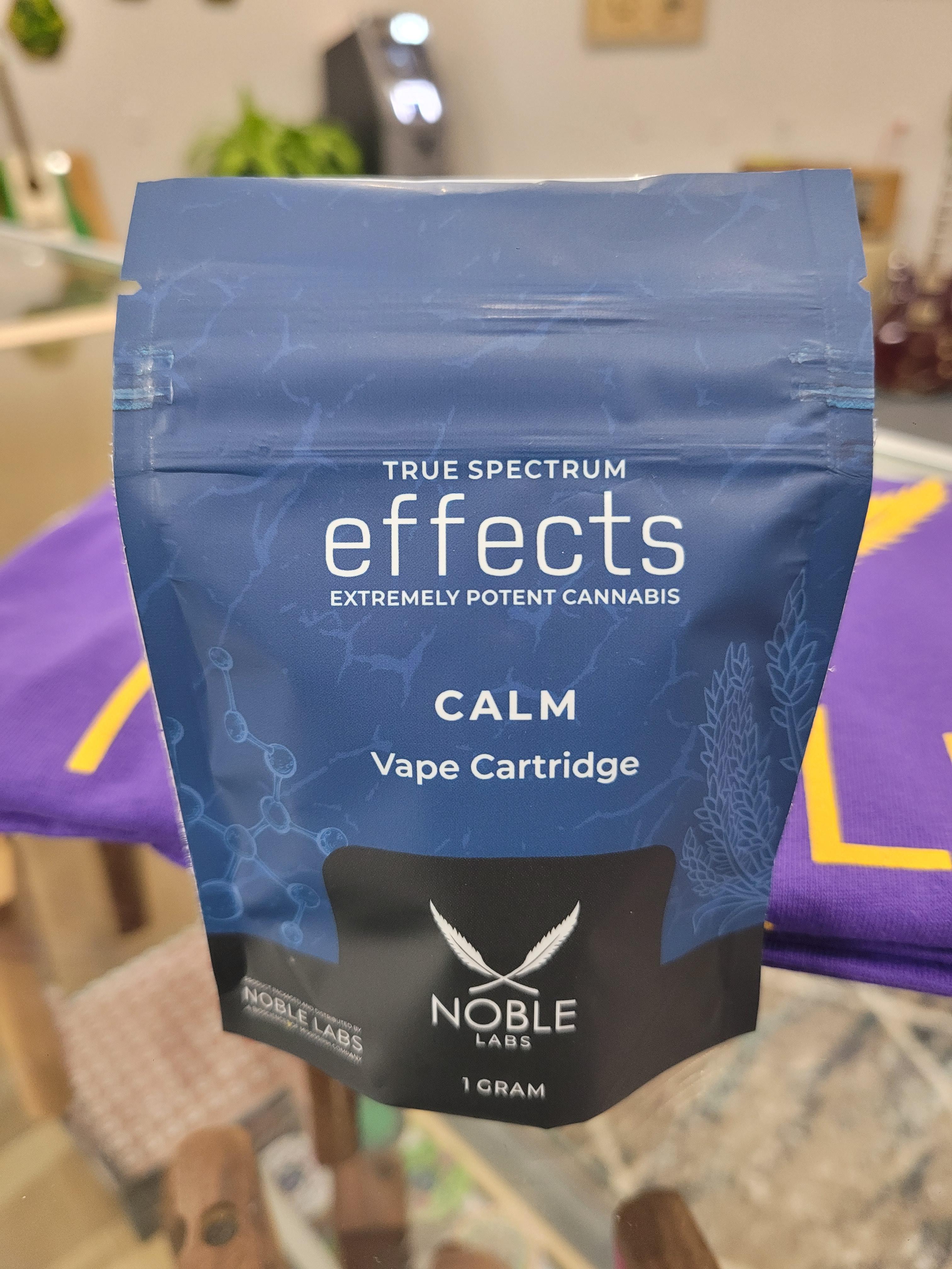 Photograph of product: Noble Labs | 1g Cart | Effects Calm