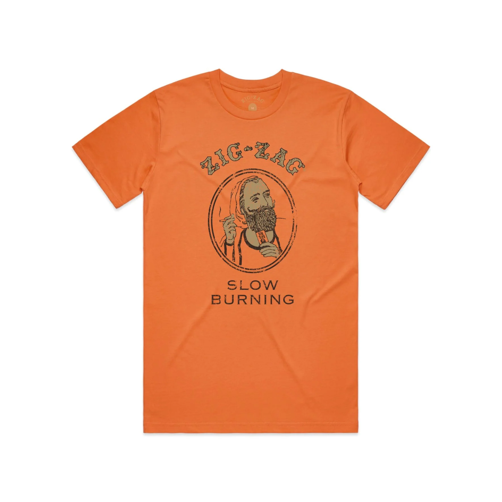 Photograph of product: M T-Shirt | Classic Distressed - Orange | Zig Zag