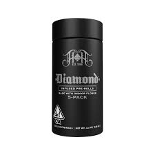 Photograph of product: CAM: KUSH MINTS 2.5G DIAMOND INFUSED 5 PACK PREROLLS