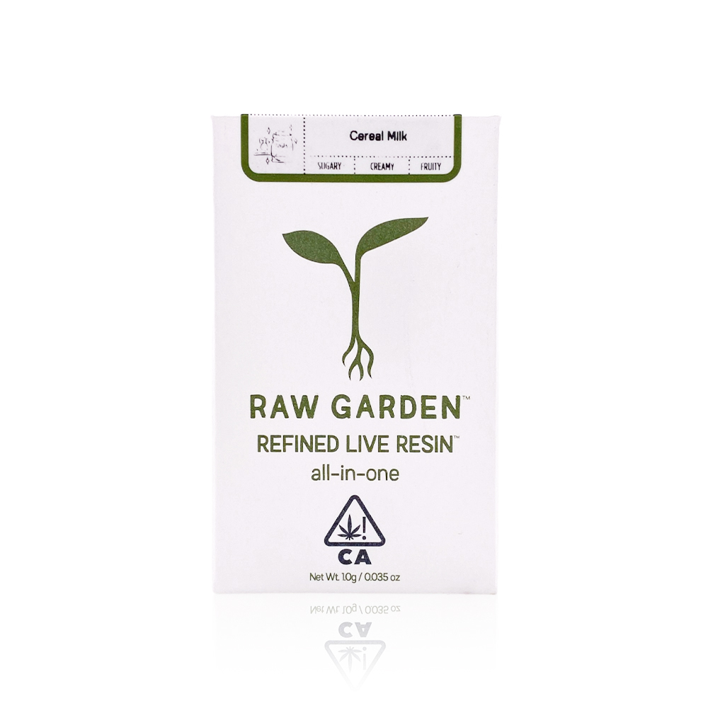 Photograph of product: RAW GARDEN - All In One - Cereal Milk - Live Resin - 1G