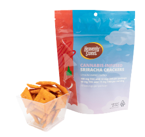 Photograph of product: HEAVENLY SWEET SRIRACHA CRACKERS HYBRID 100MG