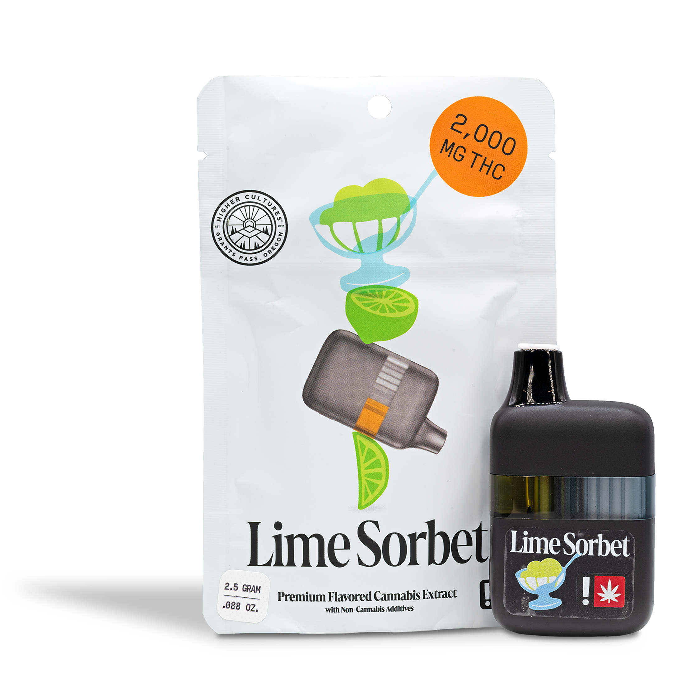 Photograph of product: Higher Cultures - Lime Sorbet Flavored Pod