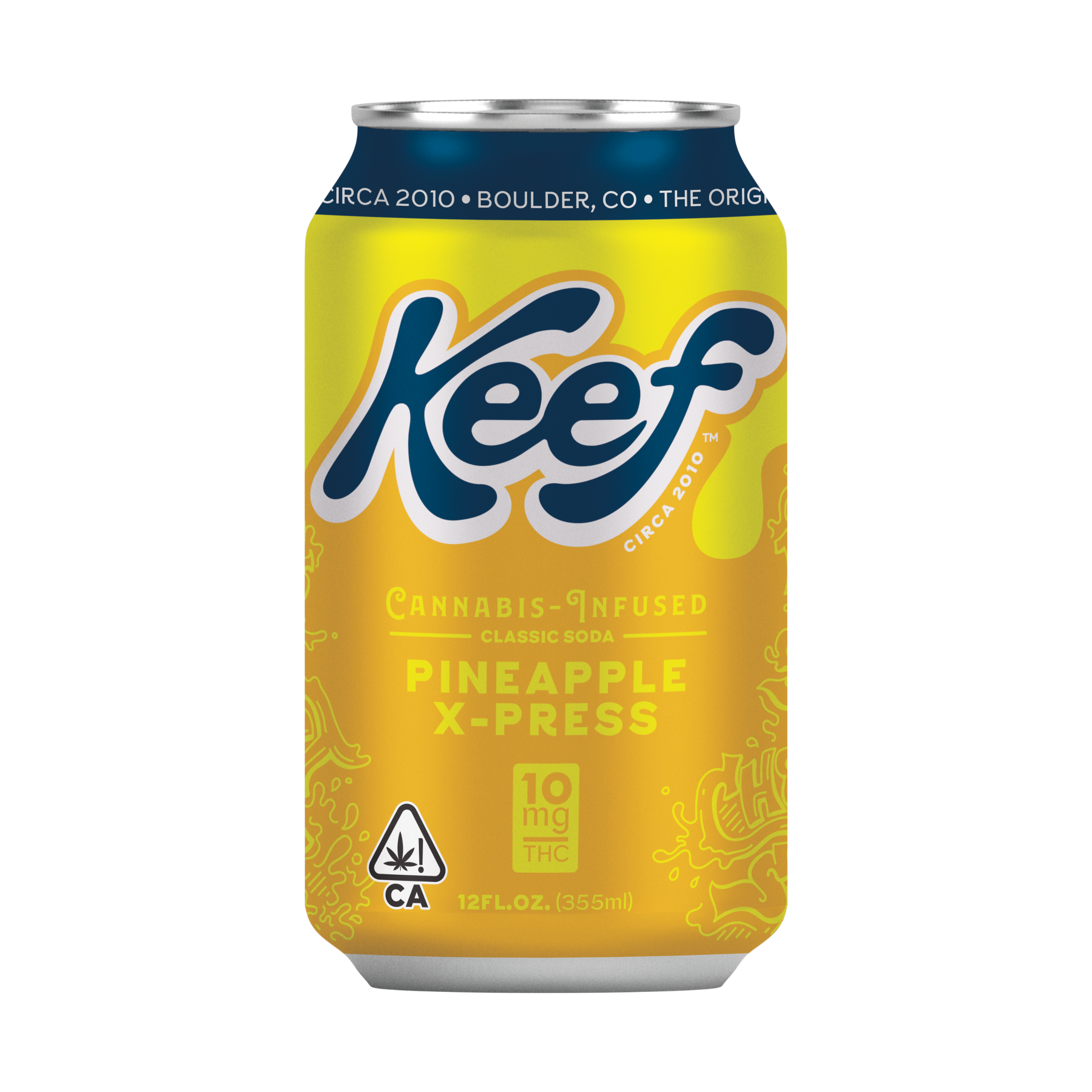 Photograph of product: *Promo* Keef Brands | Classic Soda Pineapple X-Press | 10mg