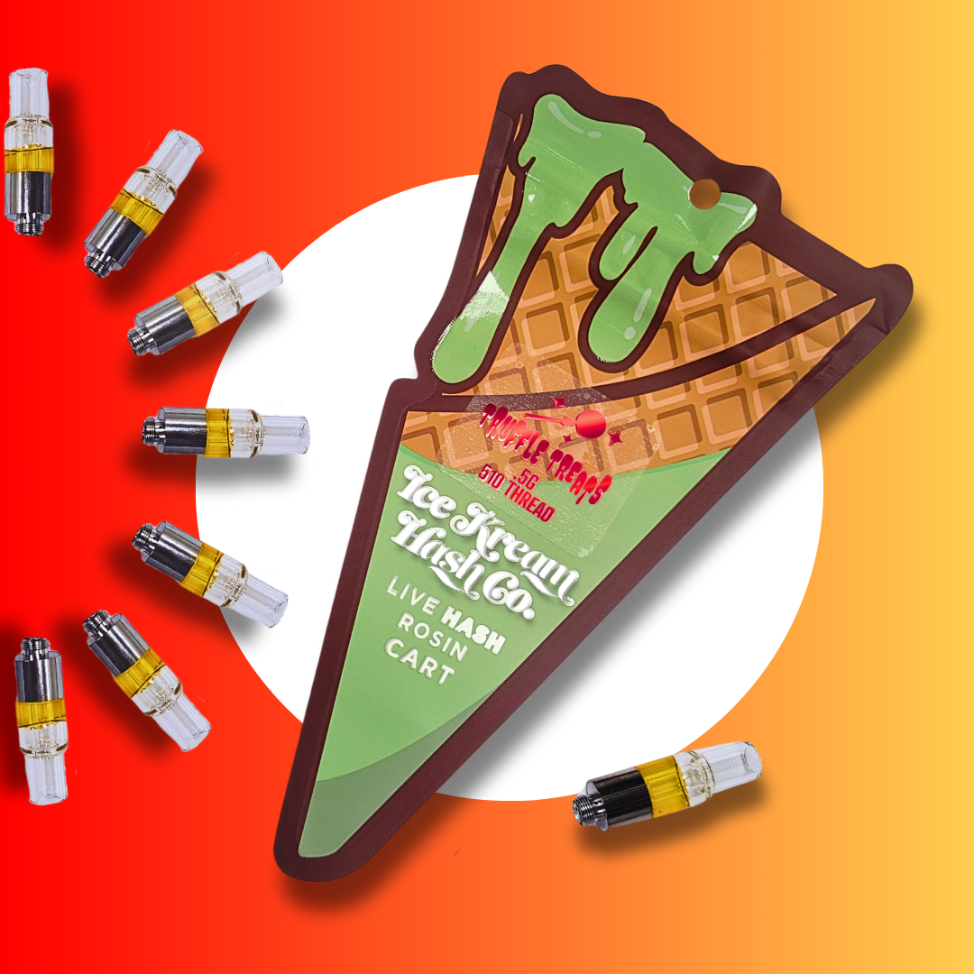 Photograph of product: Truffleupagas .5g Live Rosin Vape Cartridge