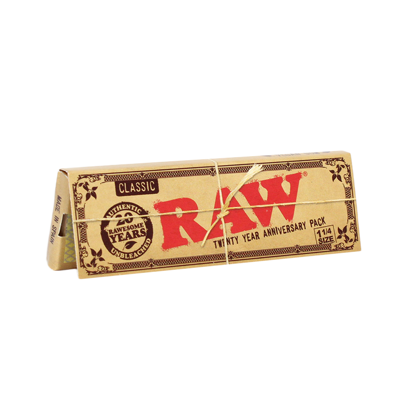 Photograph of product: Raw 1 1/4 Papers Twenty Year Anniversary