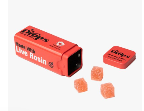 Photograph of product: Gummy - Drops 20pc - 100mg - Watermelon