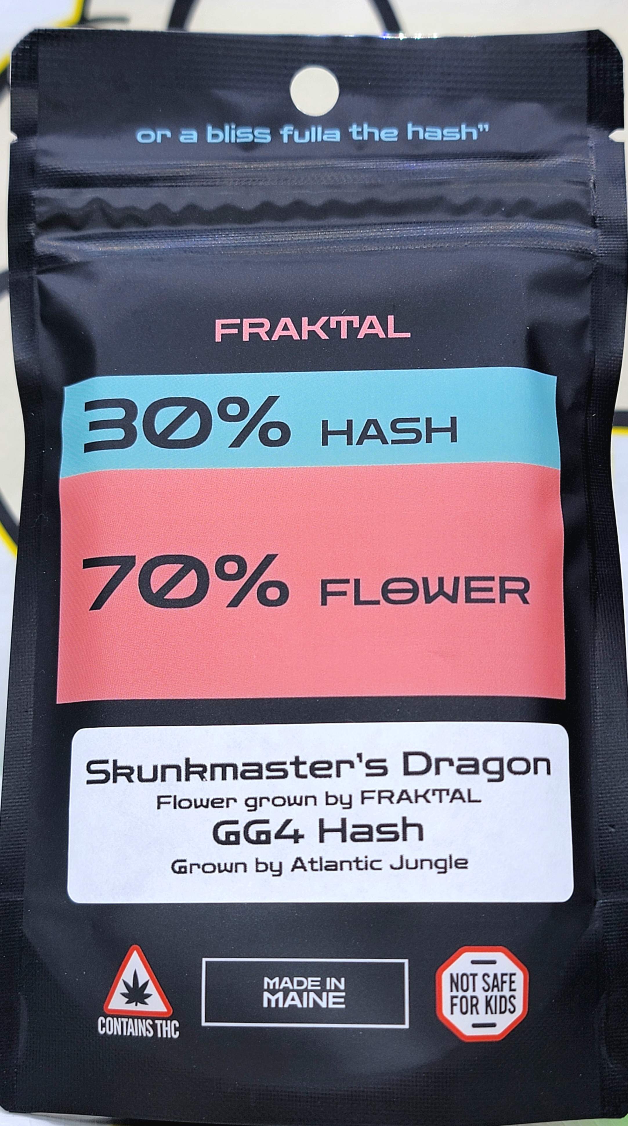 Photograph of product: Fraktal Hippy Crasher 5pk au chocolat Infused Pre Roll