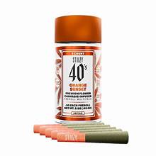 Photograph of product: ORANGE SUNSET 2.5G BLUNT 5 PACK PRE ROLL