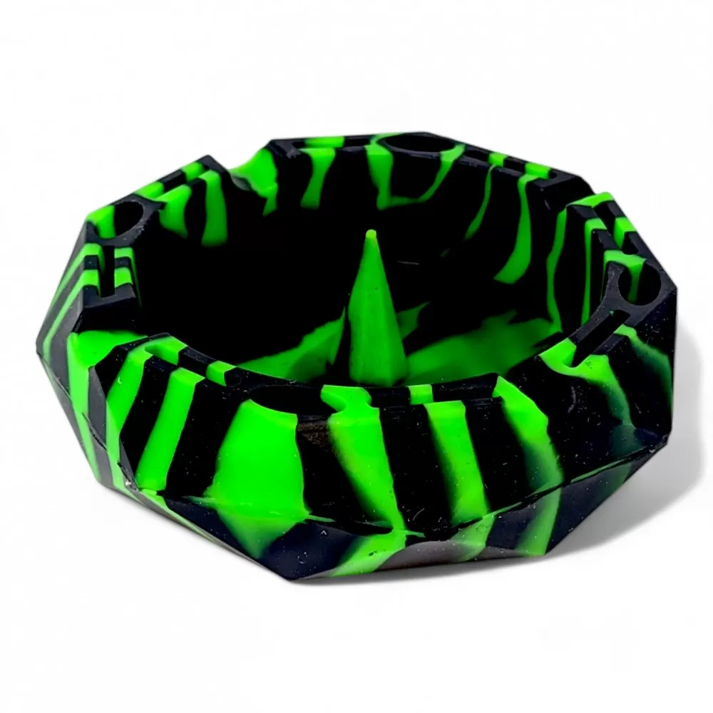 Photograph of product: Ash Tray | ColorBurst Octagon | Silicone | Assorted Colors