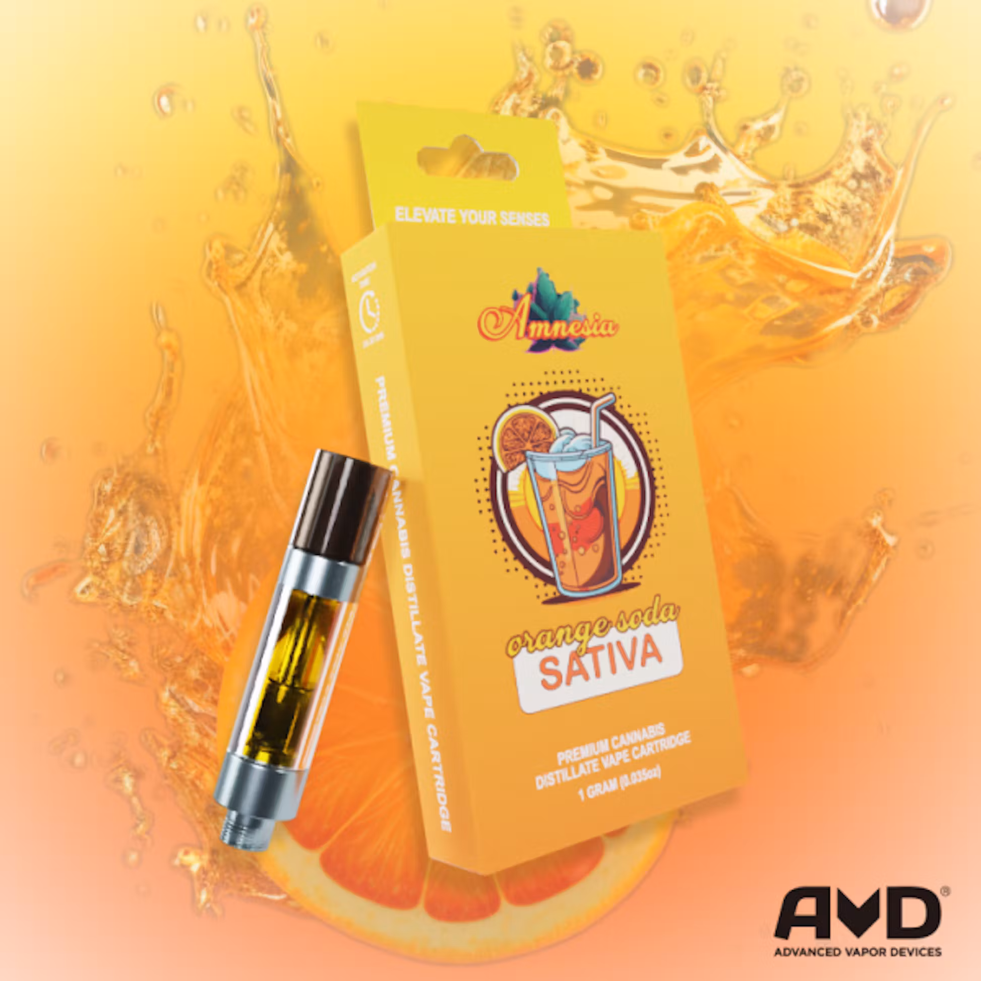 Photograph of product: Amnesia Disposable Vape Orange Soda