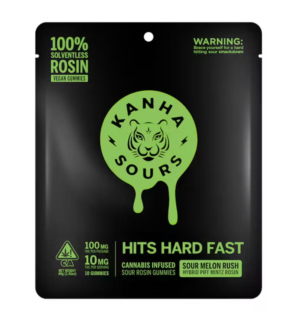 Photograph of product: Sour Melon Burst Rosin Infused - 100mg
