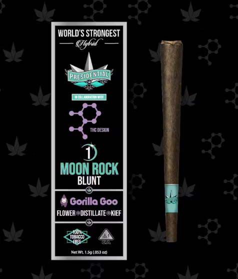 Photograph of product: Presidential | Gorilla Goo | Moon Rock Blunt | 1.5G