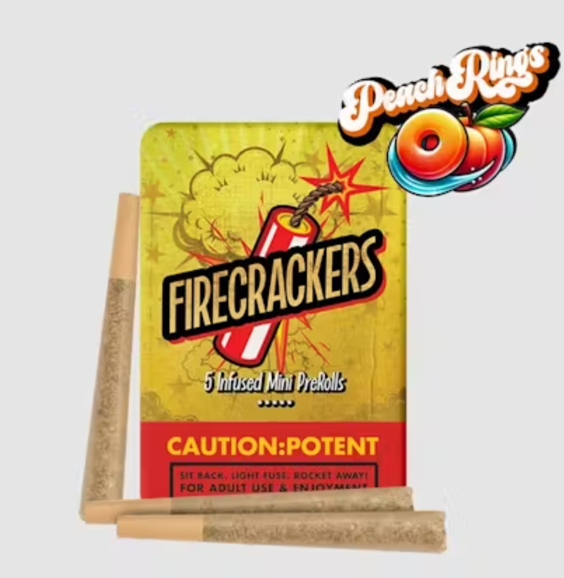 Photograph of product: Peach Rings | 5pk