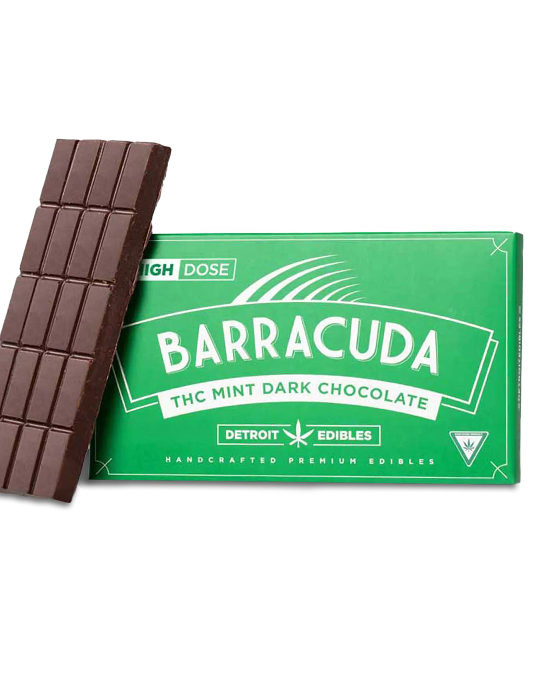 Photograph of product: Barracuda Bar, 1:1 Mint Dark Chocolate