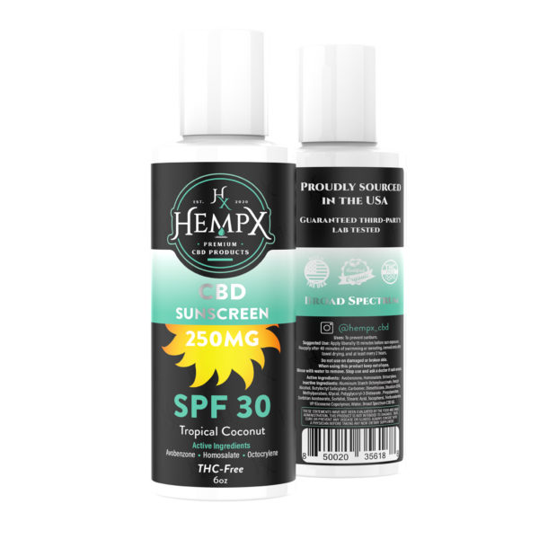 Photograph of product: HempX - CBD Sunscreen SPF 30