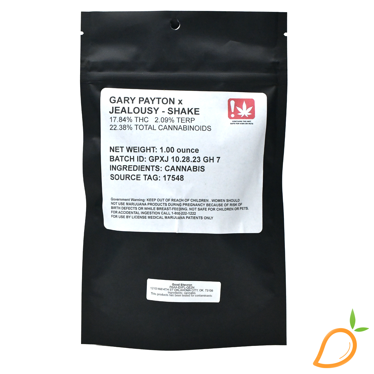Photograph of product: 28g Runtz Prepackaged Shake Good Shevron