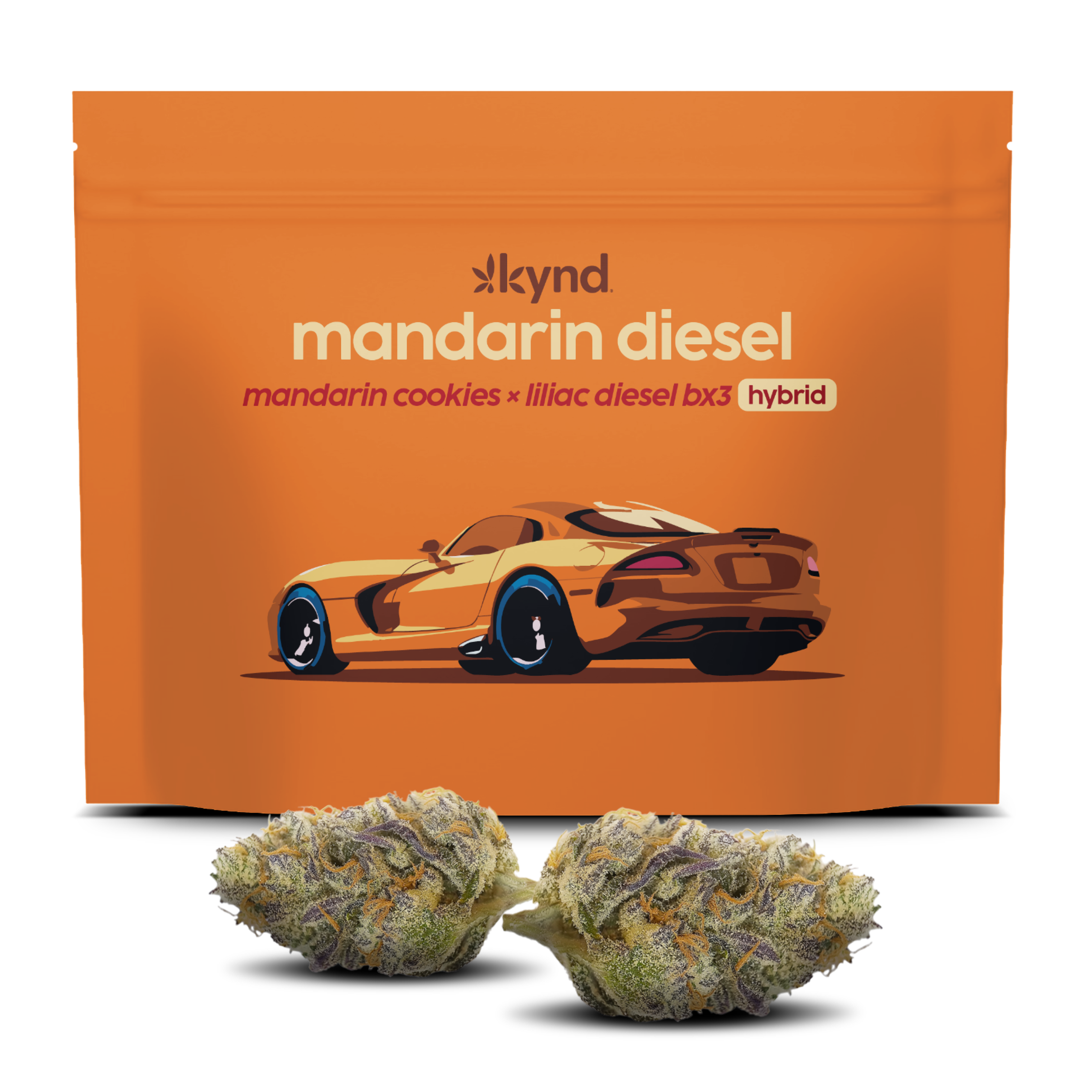 Photograph of product: Kynd Mandarin Diesel (H) Flower 3.5g
