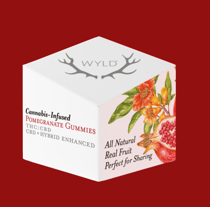 Photograph of product: Distillate Gummies | - 100mg | 1:1 | TH-oui:CBD | Pomegranate