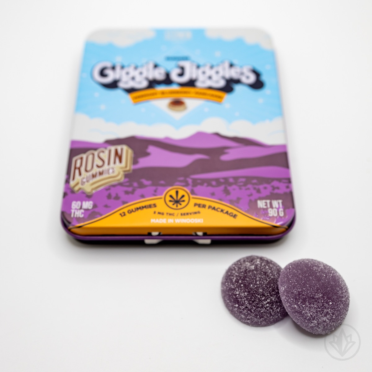 Photograph of product: Giggle Jiggles | Vermont Blueberry Pancakes | Rosin Infused | 60mg